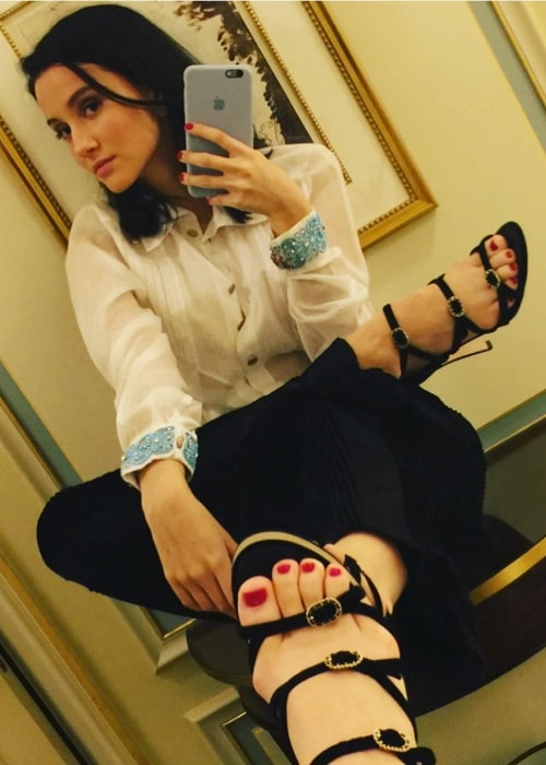 Julia Goldani Telles in a mirror selfie in January 2017