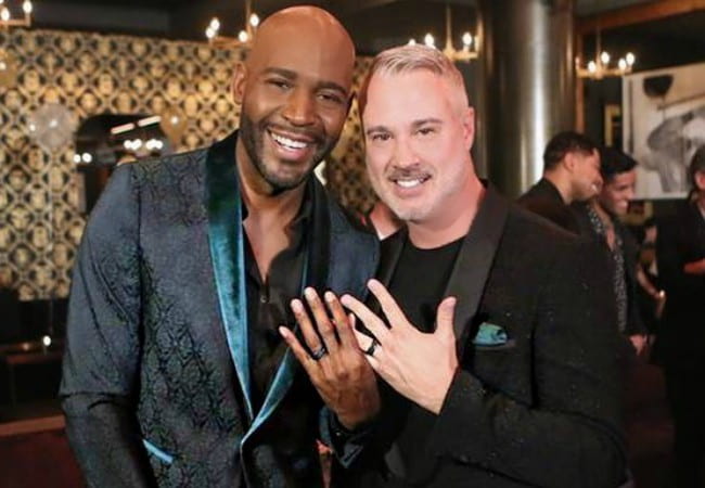 Karamo Brown (Left) and Ian Jordan as seen in May 2018