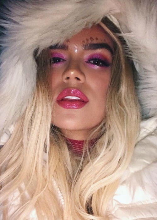 Karol G in an Instagram selfie as seen in March 2018