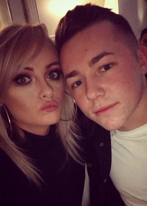 Katie McGlynn and Benjamin Robs as seen in February 2018