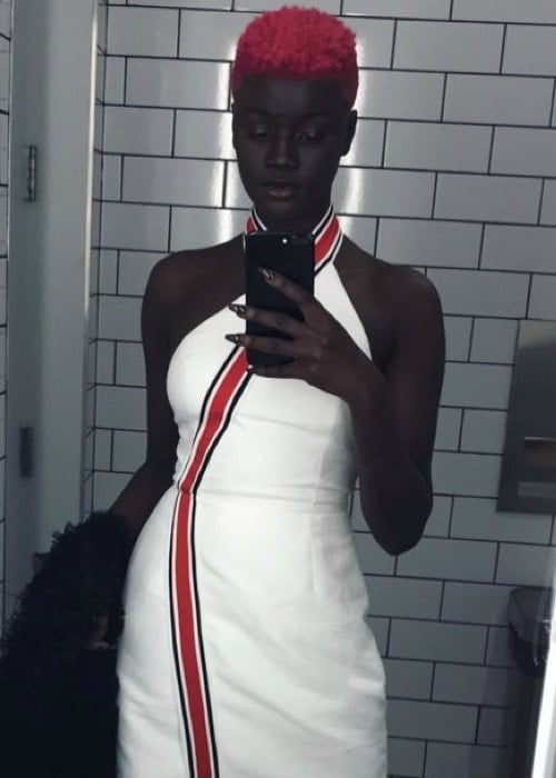 Khoudia Diop in a selfie as seen in March 2018