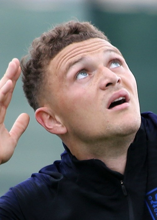 Kieran Trippier during training with England at the 2018 FIFA World Cup