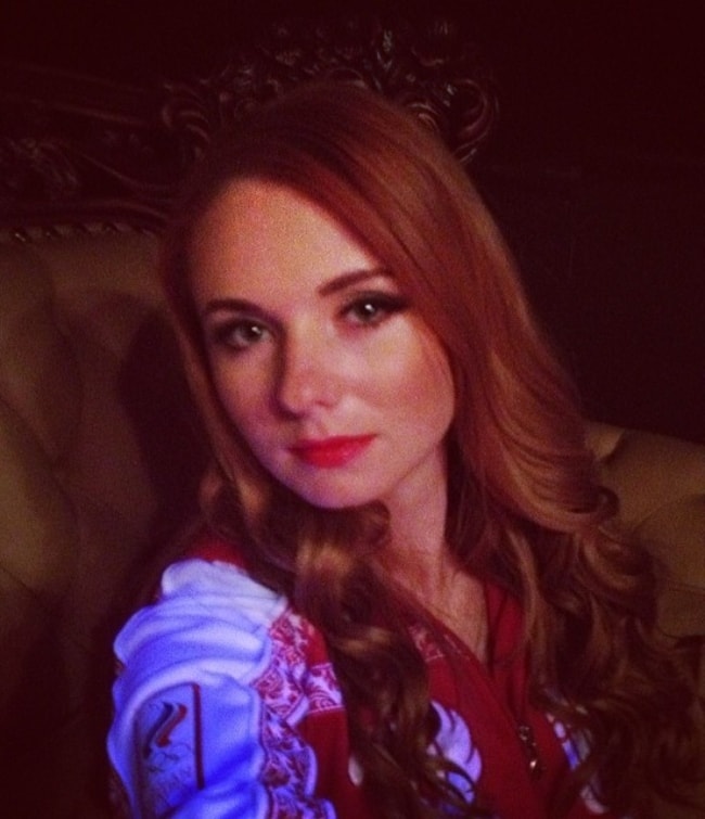 Lena Katina in a selfie in March 2014