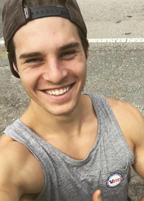 Marcus Johns in an Instagram selfie as seen in November 2016