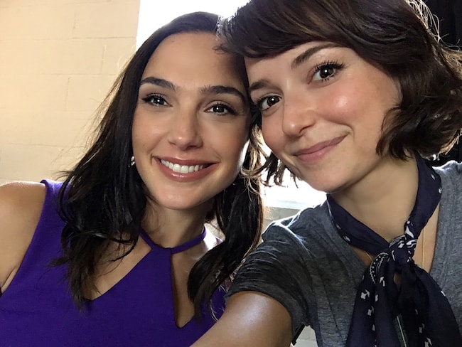 Milana Vayntrub and Gal Gadot in a November 2017 selfie