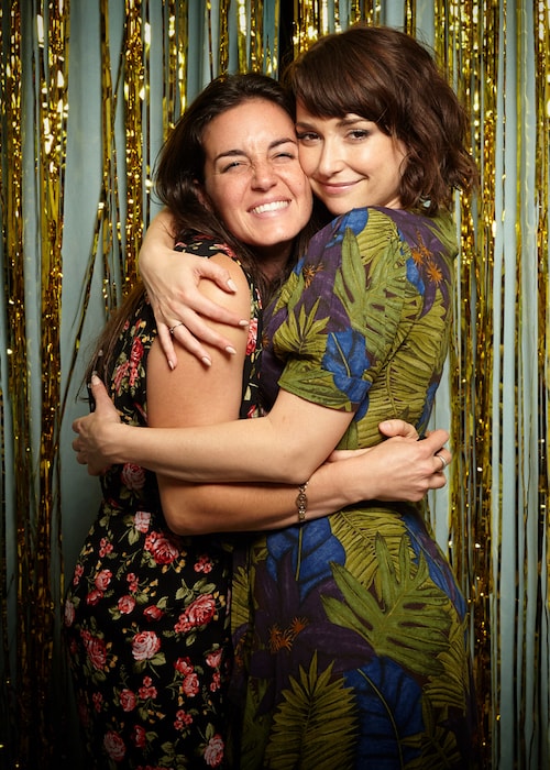 Milana Vayntrub with Katie Hilliard in August 2017