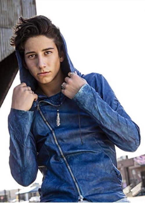 Milo Manheim posing for a picture in July 2018