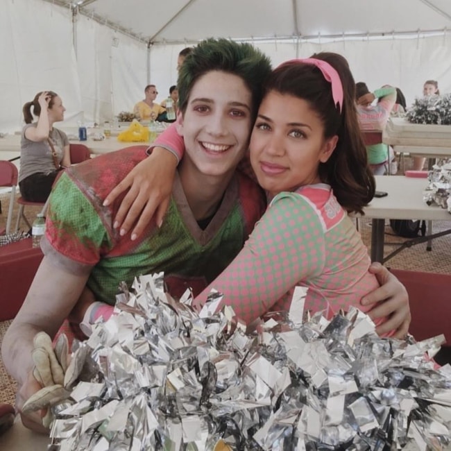 Milo Manheim with Courtney van Wirdum in May 2018