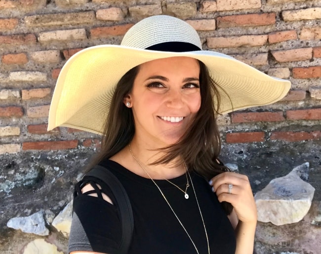 Molly Pansino in a selfie while exploring Rome in June 2018