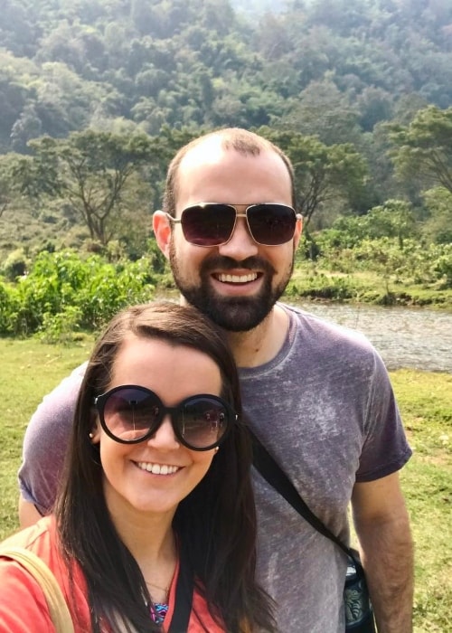 Molly Pansino with her husband in February 2017