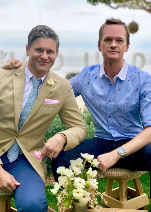 Neil Patrick Harris (Right) with David Michael Burtka celebrating their 14 years relationship in April 2018