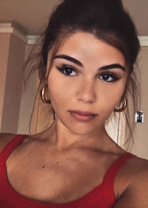 Olivia Jade Giannulli in a selfie in July 2018