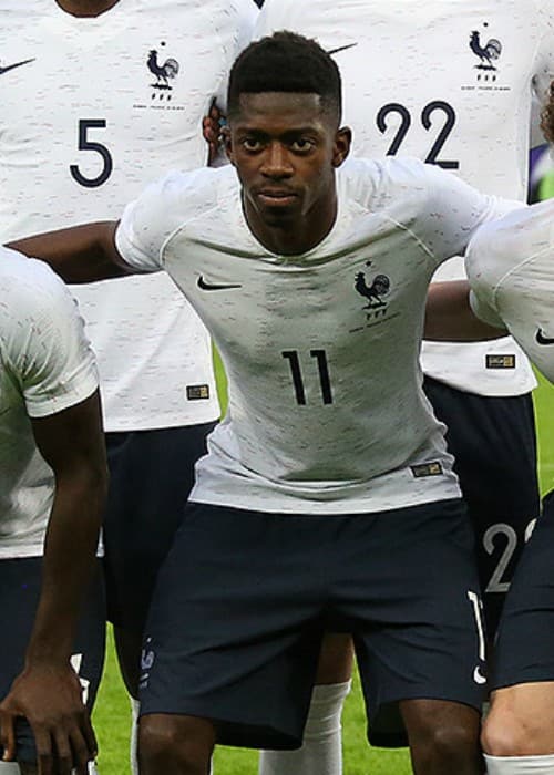 Ousmane Dembélé as seen in March 2018