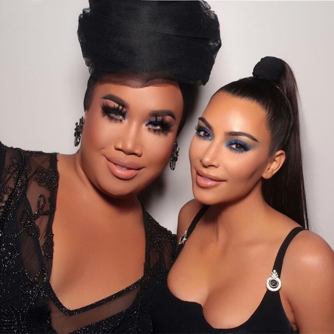 Patrick Starrr (Left) with Kim Kardashian West (Right) in April 2018