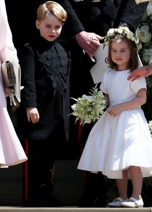 Princess Charlotte with older brother Prince George