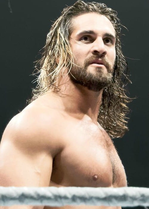 Seth Rollins during a WWE live event in April 2015