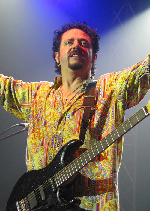 Steve Lukather performing at a concert in 2005