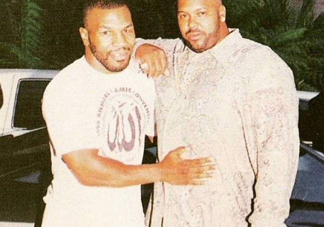 Suge Knight (Right) with Mike Tyson