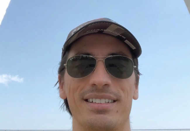 Aaron Schoenke in an Instagram selfie as seen in August 2018
