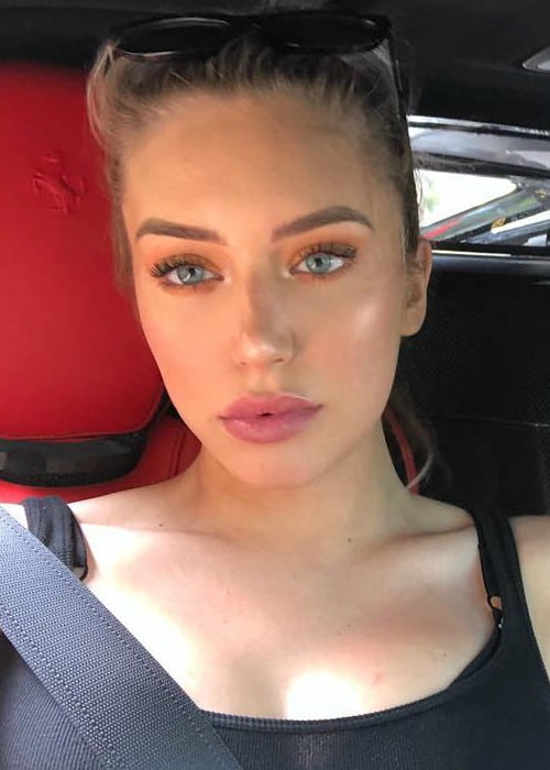 Anastasia Karanikolaou in an Instagram selfie as seen in May 2018