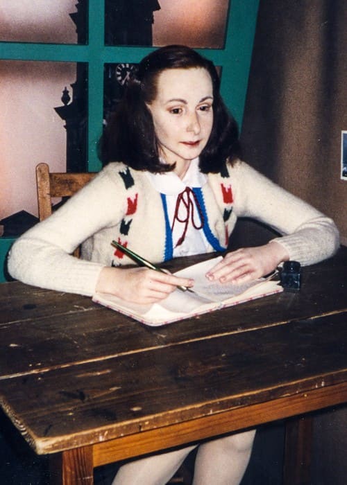 Anne Frank's statue at Madame Tussauds Amsterdam