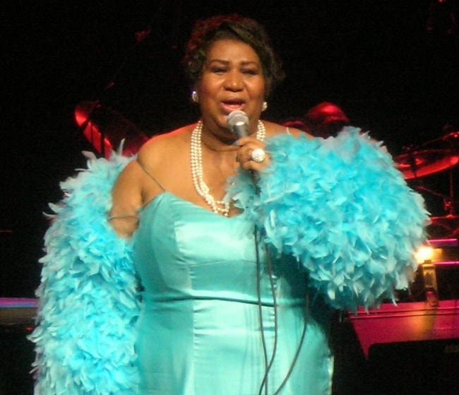 Aretha Franklin performing at the Nokia Theater in Dallas, Texas in April 2007