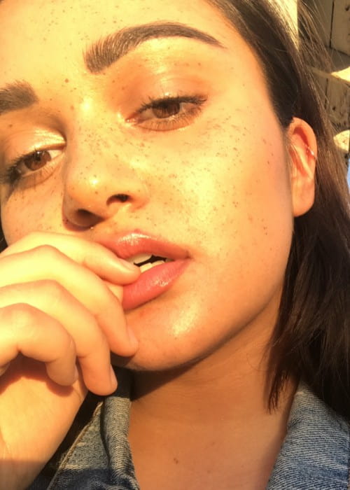 Ariela Barer in an Instagram selfie as seen in July 2017