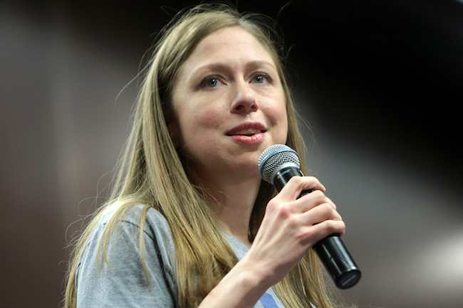 Chelsea Clinton at a campaign rally in Tempe, Arizona in 2016