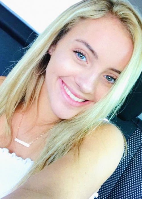 Chloe Channell in an Instagram selfie as seen in July 2018