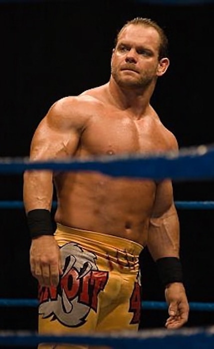 Chris Benoit at a live event inside the ring in Thailand in 2007