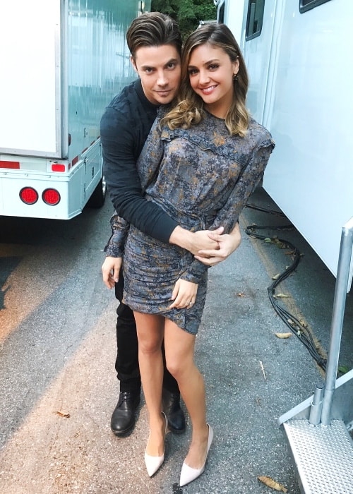 Christine Evangelista with her 'The Arrangement' co-star Josh Henderson in April 2018