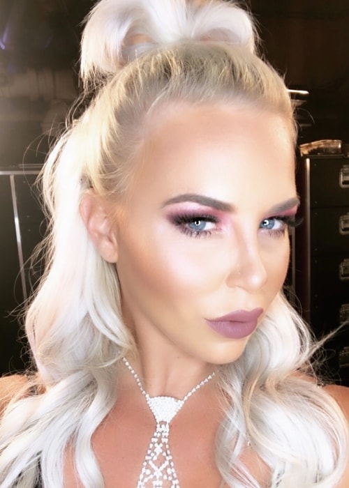 Dana Brooke in a dazzling selfie in August 2018