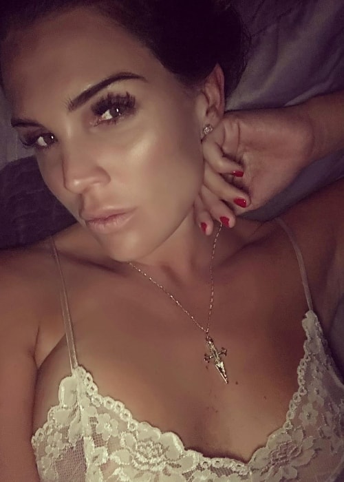 Danielle Lloyd as seen in a selfie in July 2018