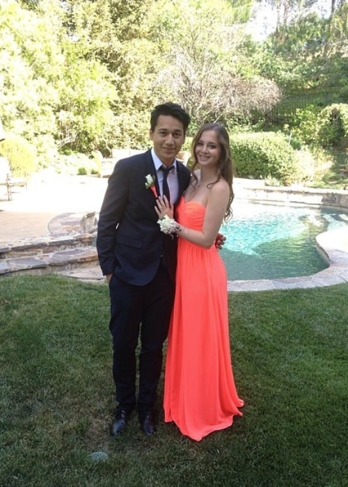 Emma Taylor dressed up for prom with Adrian Cota in May 2014