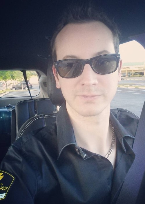 Florian Kohler in a car selfie at Green Parrot Casselberry in April 2017
