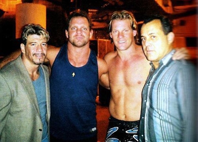 [From Left] Eddie Guerrero, Chris Benoit, Chris Jericho, and Dean Malenko