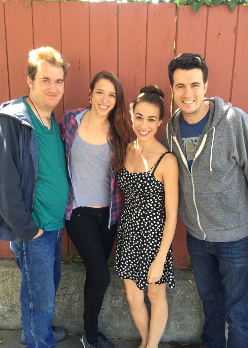 From Left to Right- Trent Ballinger, Rachel Ballinger, Colleen Ballinger, and Christopher Ballinger in Santa Barbara in 2015