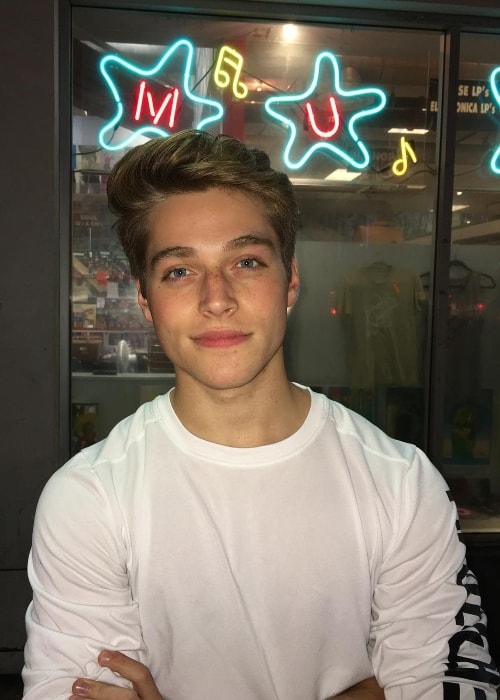 Froy Gutierrez posing with his youthful charm in January 2018