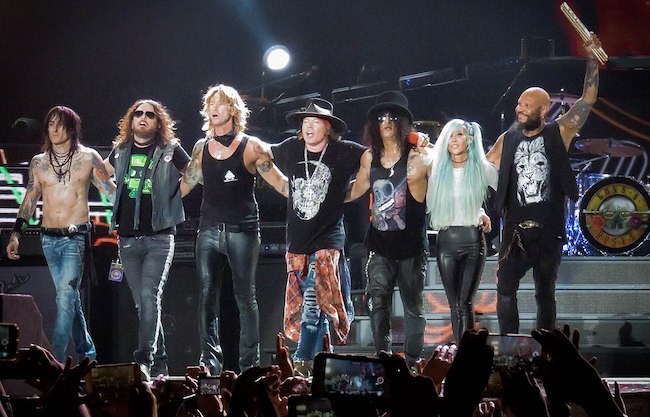 Guns N' Roses band members as seen in 2016