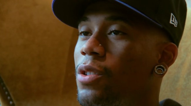 Hodgy during an interview as seen in March 2015