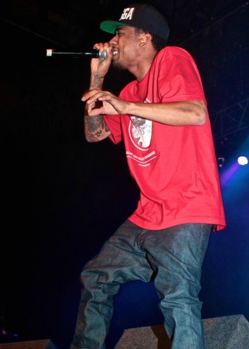 Hodgy performing live in Dublin in April 2012