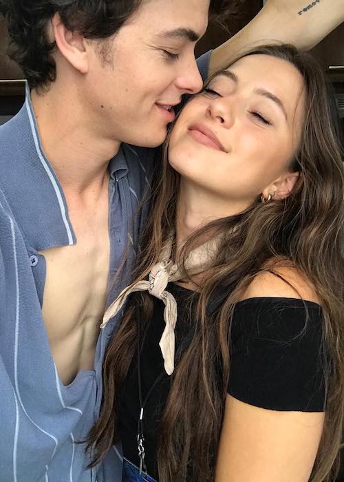 Israel Broussard with Keana Marie as seen in June 2018