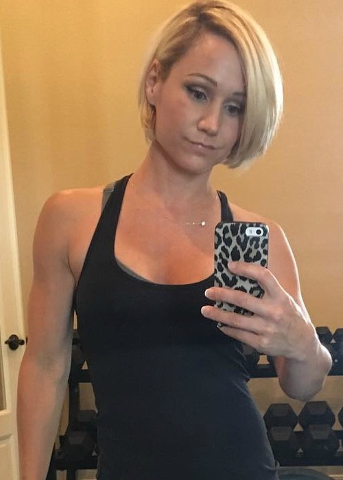 Jamie Eason in a selfie in July 2018