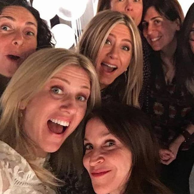 Jennifer Aniston with friends