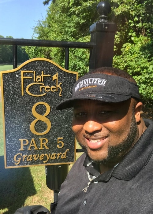 Jernard Wells at the Flatcreek Country Club in July 2018