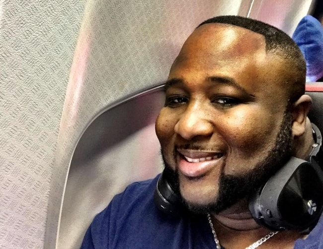 Jernard Wells in a flight at the Hartsfield-Jackson Atlanta International Airport in July 2018