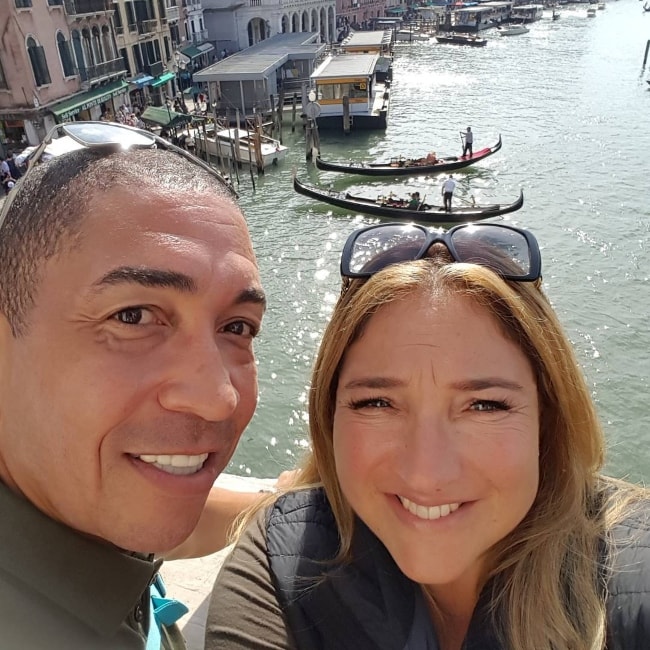 Jo Frost in a selfie with Darrin Jackson in Venice in September 2017