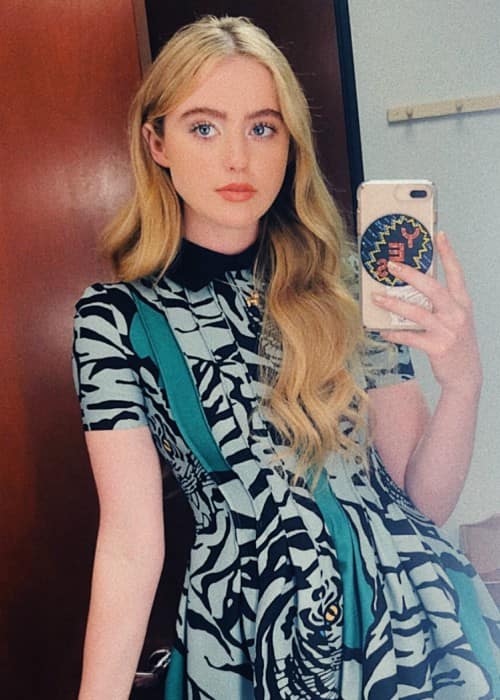 Kathryn Newton in a selfie in July 2018