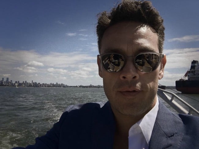 Kevin Alejandro in a selfie in August 2016