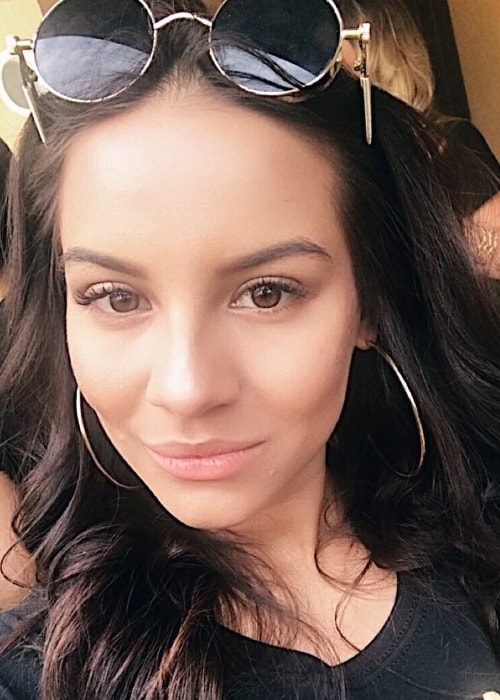 Lacey Banghard in a selfie in Nice, France in June 2018